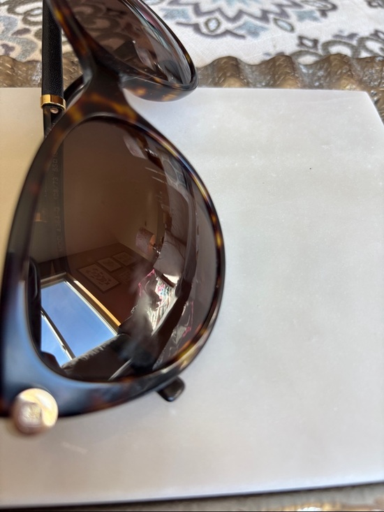 Versace Tortoise Round Oversized Sunglasses - Brown Lenses main image 7
